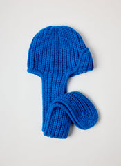 Cozy Trapper Scarf Hat | Tibi Blue