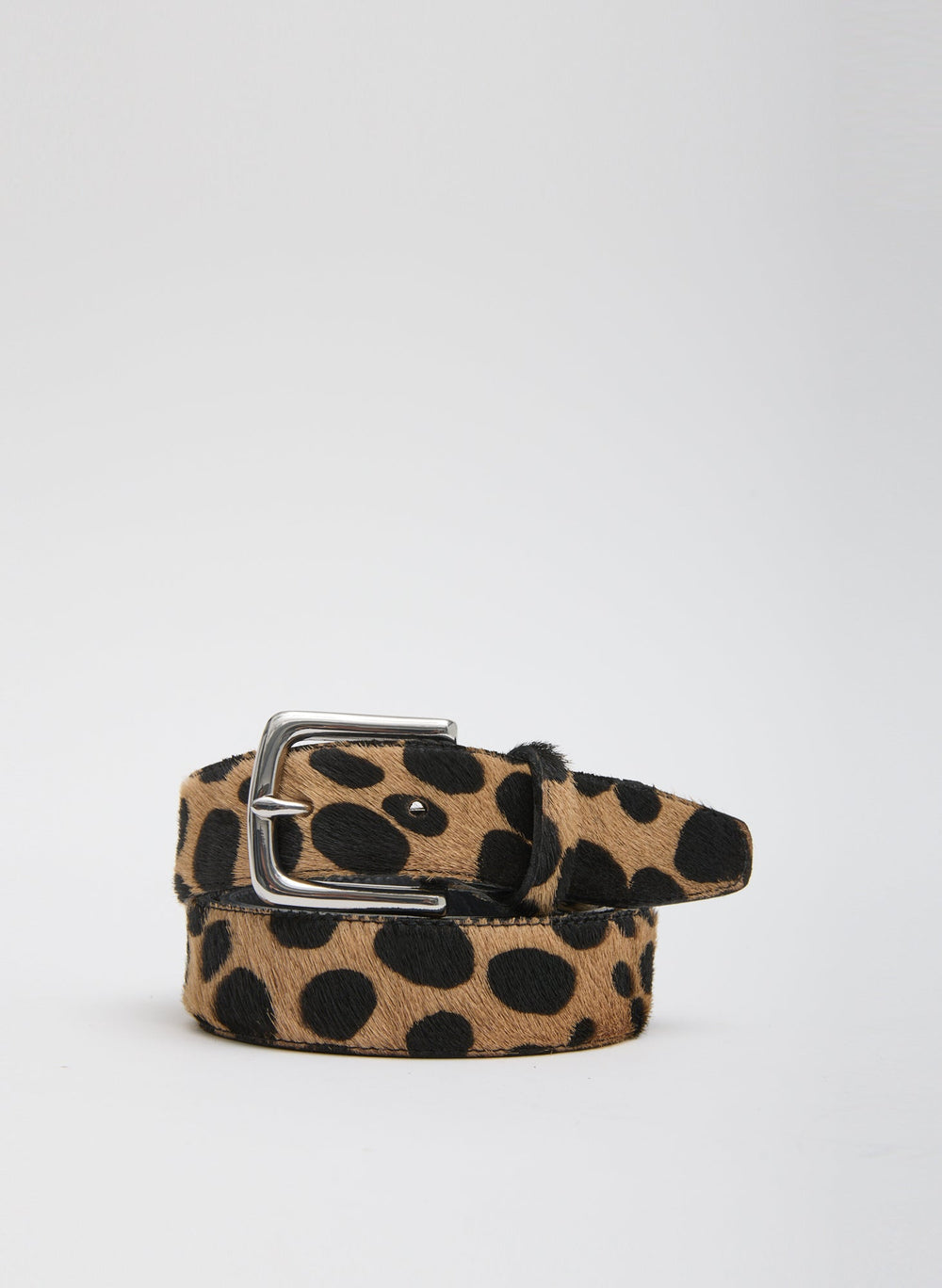 Classic Pony Hair Leather Belt | Tibi Leopard