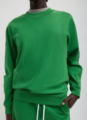 Cocoon Crewneck Sweatshirt | Tibi Green
