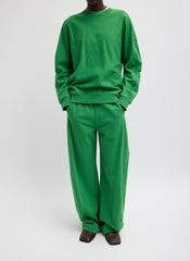Cocoon Crewneck Sweatshirt | Tibi Green