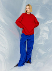 Nylon Snap Pull On Jogger | Tibi Blue