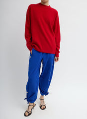 Nylon Snap Pull On Jogger | Tibi Blue