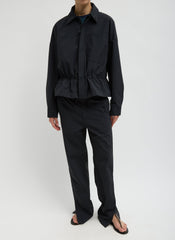 Tech Suiting Anorak Bomber | Tibi Black