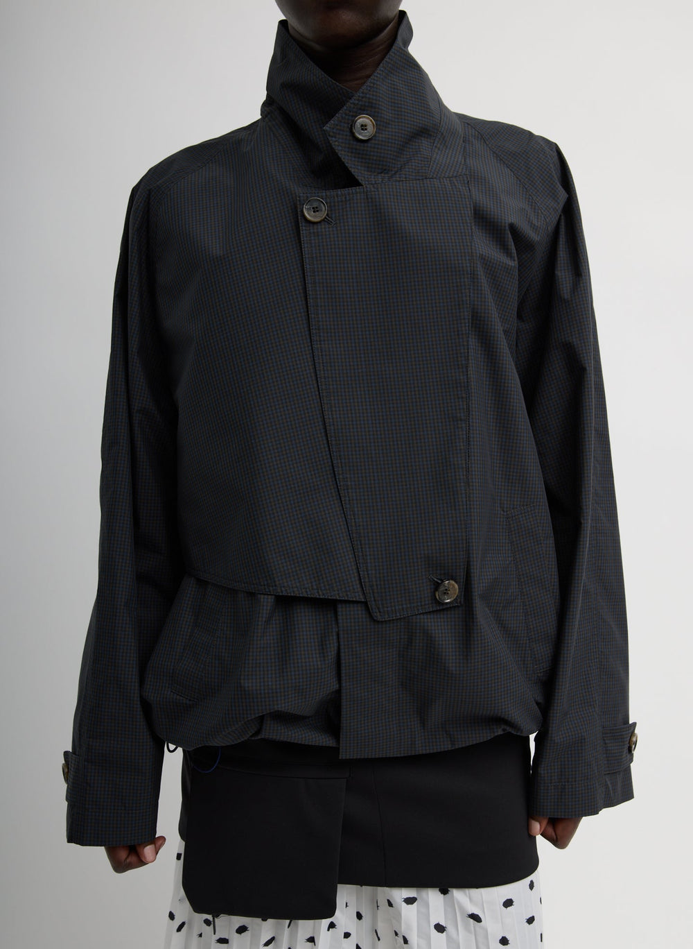 Charles Menswear Trench Anorak | Tibi Navy Multi