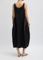 Eco Poplin Tank Dress | Tibi Black