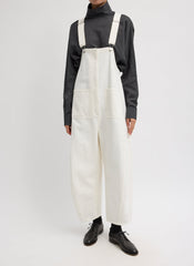 White Denim Jumpsuit | Tibi White