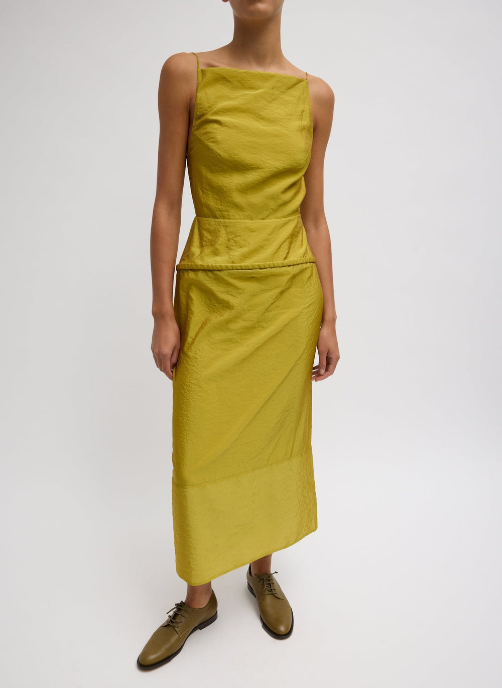 Chassis Hoop Strappy Dress | Tibi Dijon