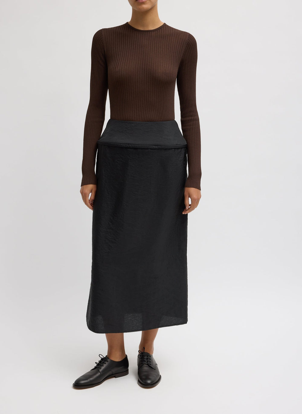 Chassis Hoop Pencil Skirt | Tibi Black