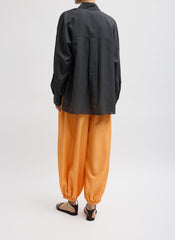 Summer Nylon Zeppelin Pant | Tibi Orange