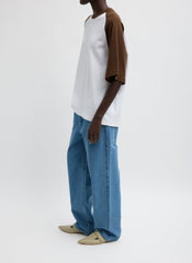 Denim Interlock Mica Jean | Tibi Classic Blue