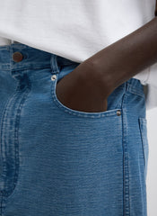 Denim Interlock Mica Jean | Tibi Classic Blue