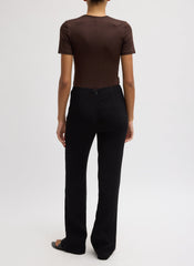 Viscose Plisse Corbit Pant | Tibi Black