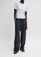 Nylon Zipper Trouser | Tibi Black
