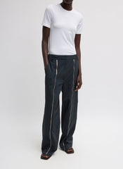 Nylon Zipper Trouser | Tibi Black