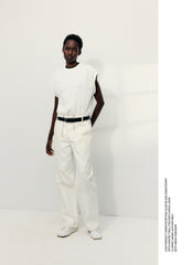 Patchwork Twill Cargo Fischer Jean | Tibi White
