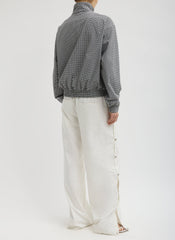 Nylon Snap Pull On Jogger | Tibi White