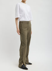 Tech Suiting Mark Trouser | Tibi Dark Hazelnut