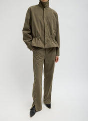 Tech Suiting Mark Trouser | Tibi Dark Hazelnut