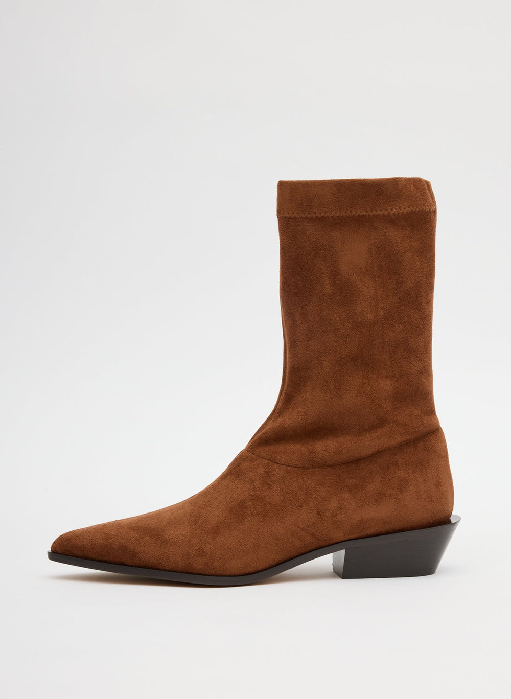Faux Suede Leo Boot | Tibi Light Brown