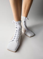 Seth Mesh High Top Sneaker | Tibi White