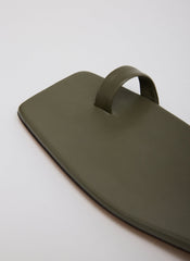 Ali Lace-Up Short Sandal | Tibi Army Green