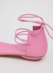 Ali Lace-Up Short Sandal | Tibi Pink