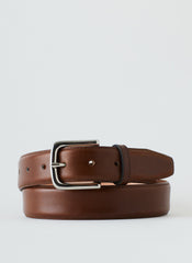 Classic Men's Leather Belt | Tibi Brown