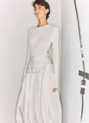 PVC Peplum Belt | Tibi Clear