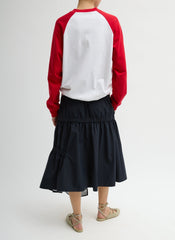 Perfect T-Shirt Vintage Sweatshirt | Tibi Red Multi