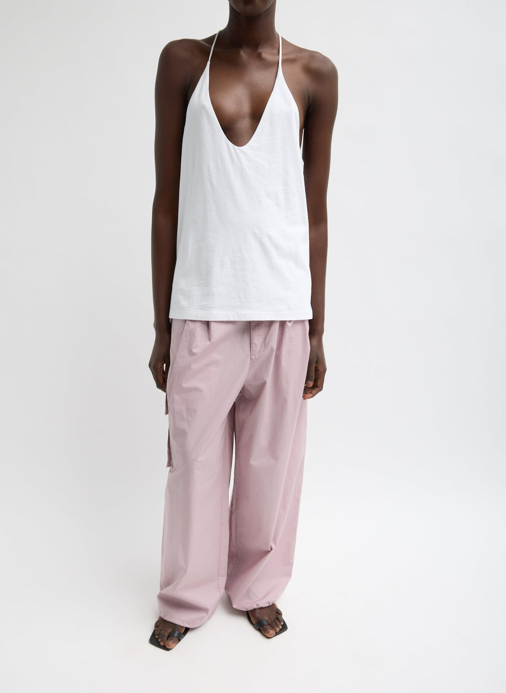 Racerback Tank | Tibi White
