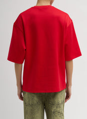 Active Knit Easy T-Shirt | Tibi Red