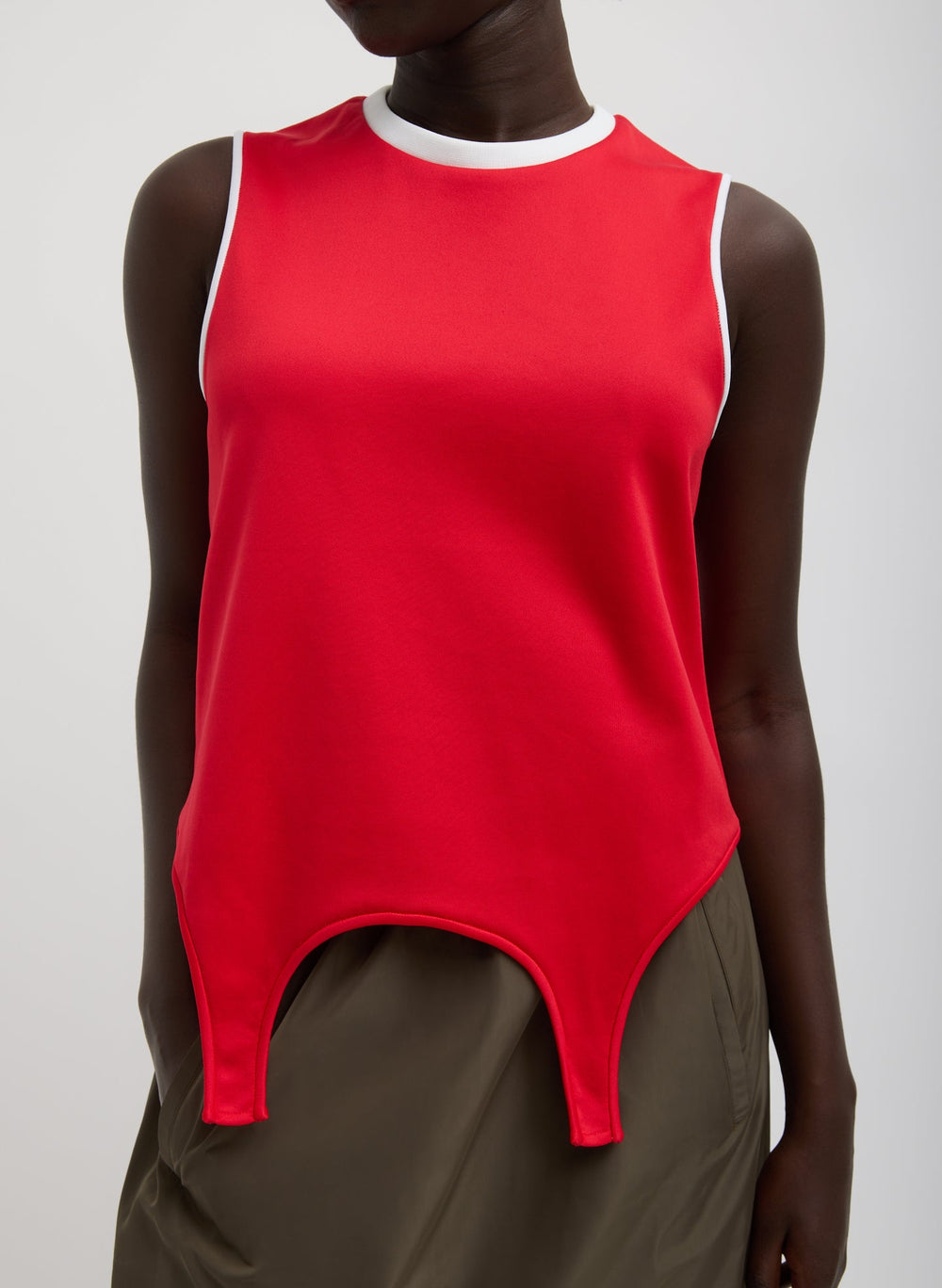 Active Knit Flip Tank | Tibi Red