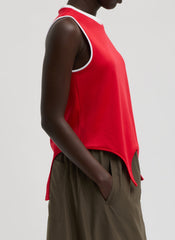 Active Knit Flip Tank | Tibi Red