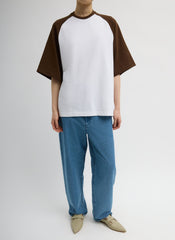 Perfect Baseball T-Shirt | Tibi Brown Multi