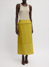 Chassis Hoop Pencil Skirt | Tibi Dijon
