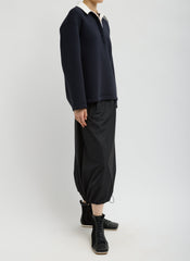 Italian Sporty Nylon Midi Anorak Skirt | Tibi Black