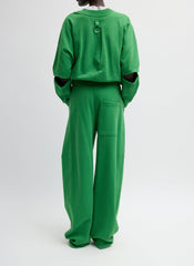 Sweatshirting Winslow Pant | Tibi Green
