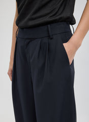 Tropical Wool Stella Pant | Tibi Navy