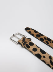 Classic Pony Hair Leather Belt | Tibi Leopard