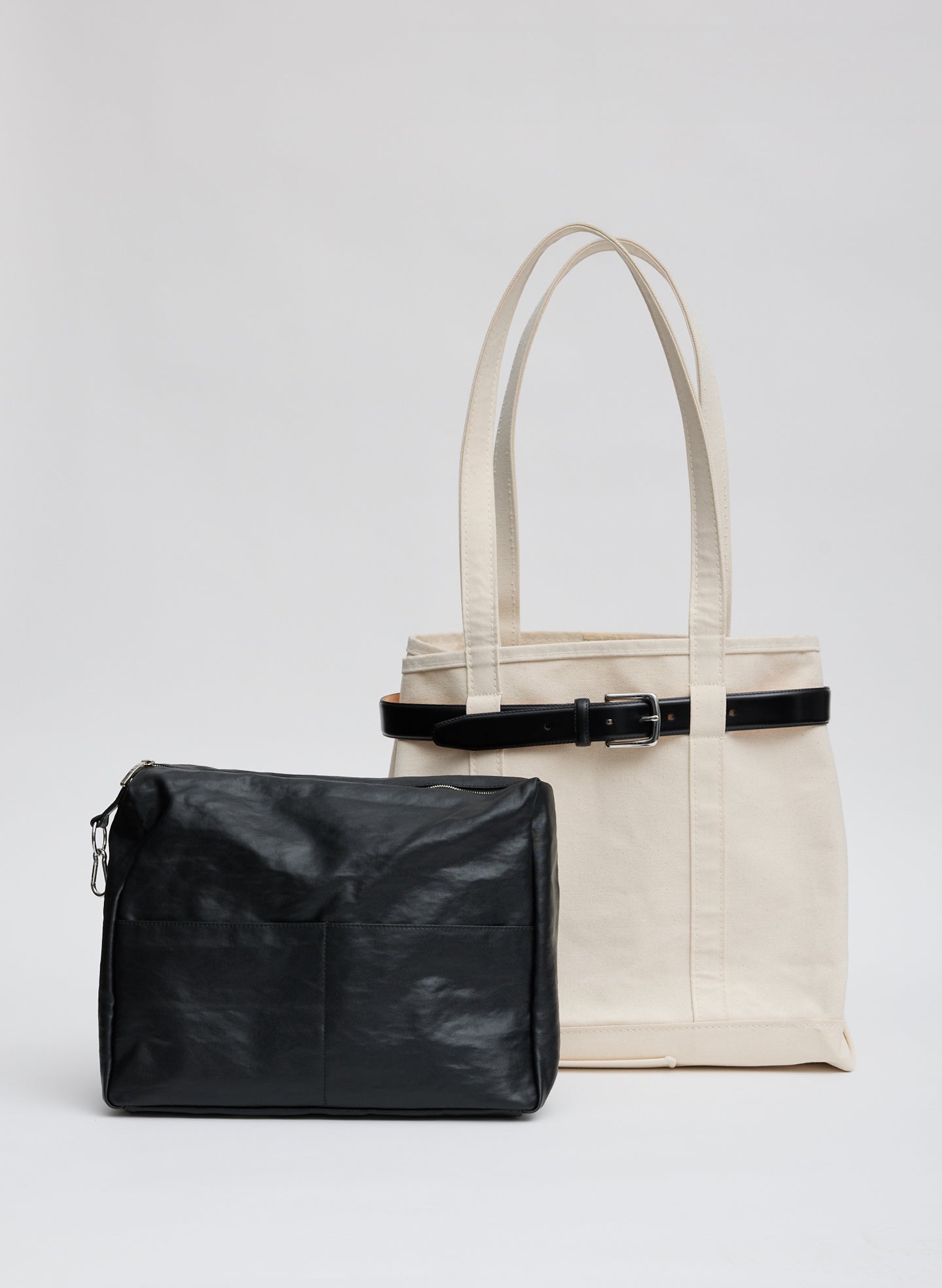 Nylon Canvas Pouch | Tibi Black