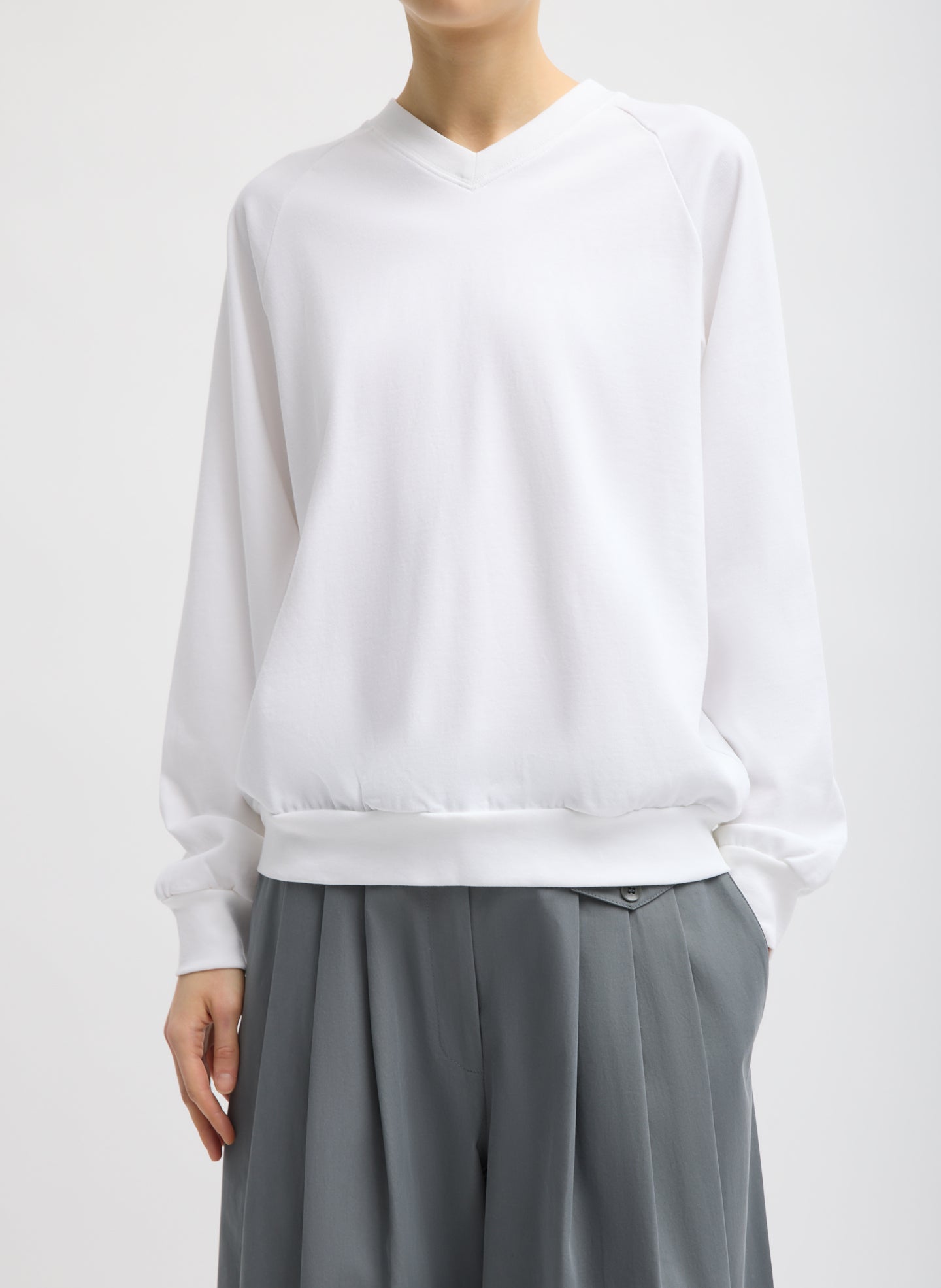 Perfect T-Shirt Vintage Sweatshirt | Tibi White
