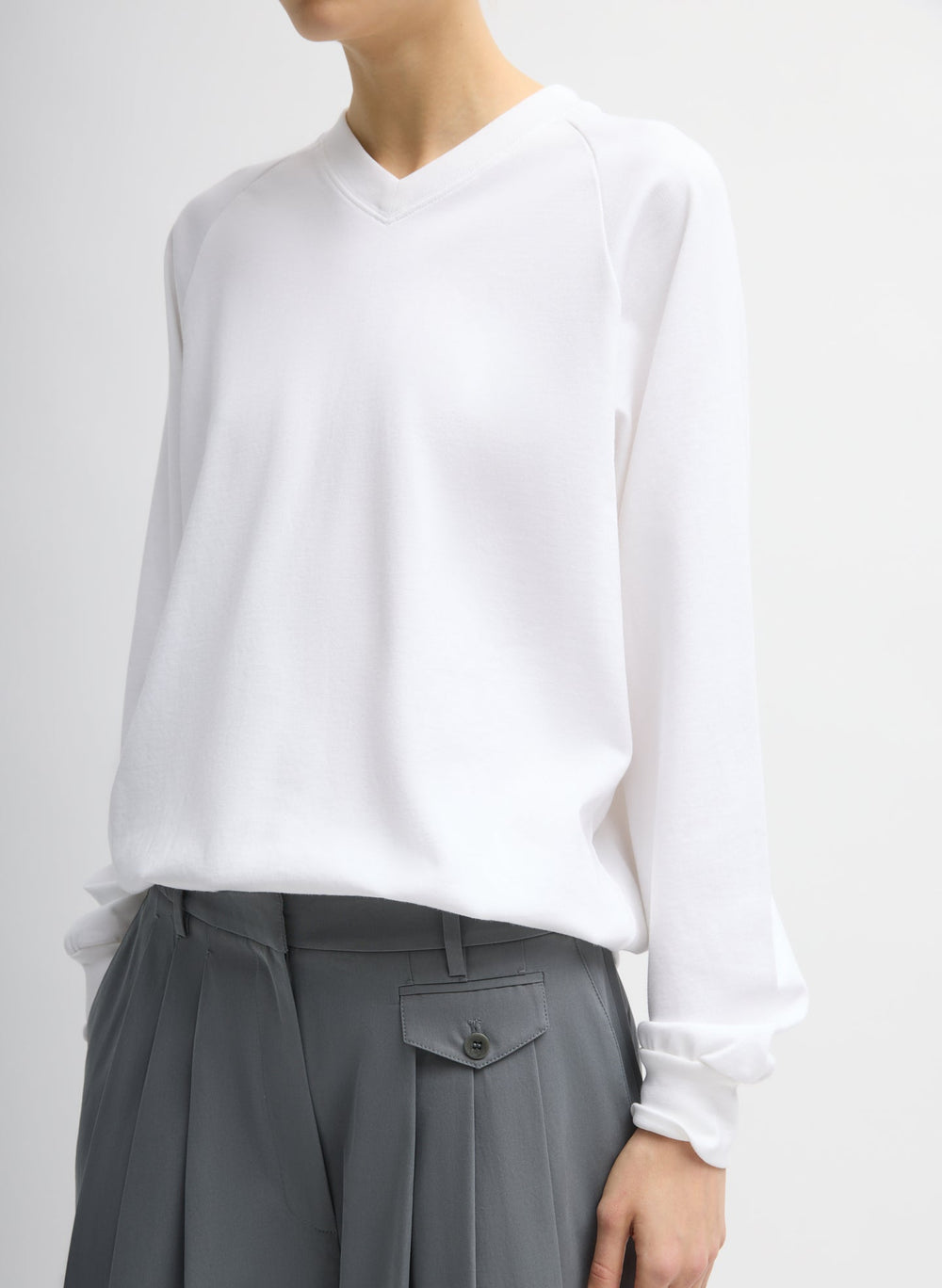 Perfect T-Shirt Vintage Sweatshirt | Tibi White