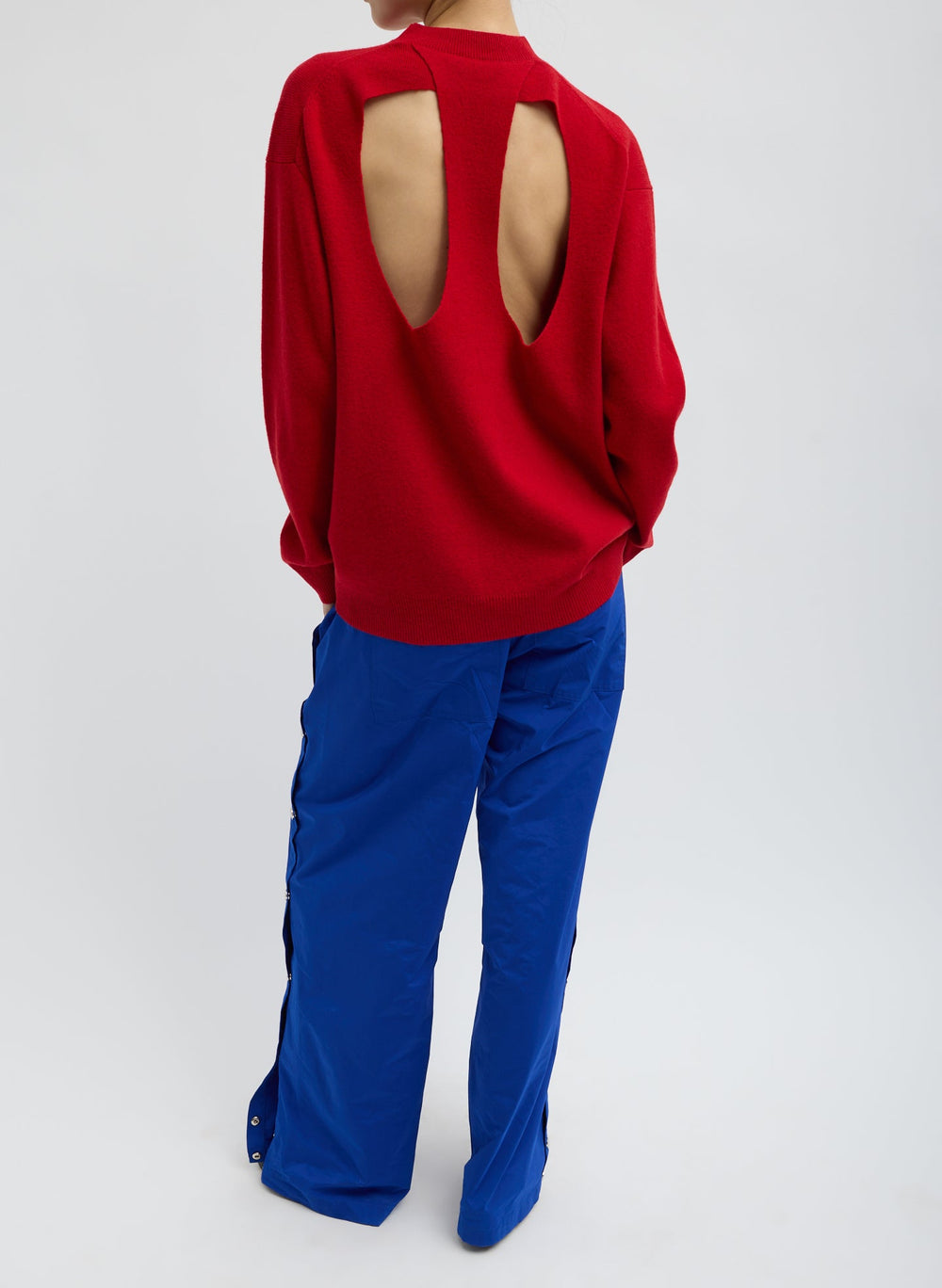 Nylon Snap Pull On Jogger | Tibi Blue