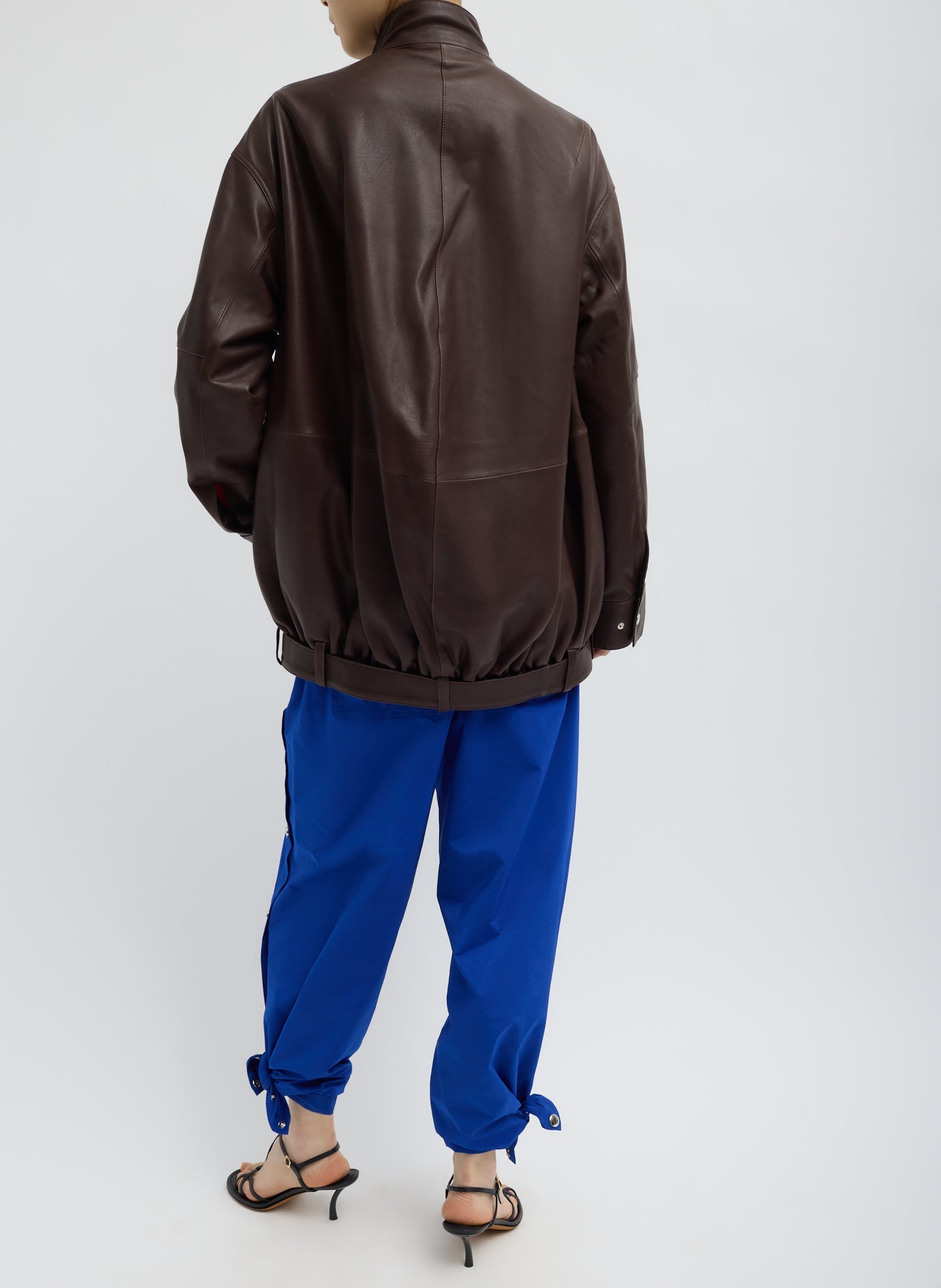 Nylon Snap Pull On Jogger | Tibi Blue
