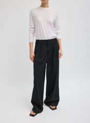 Tropical Wool Stella Pant | Tibi Black