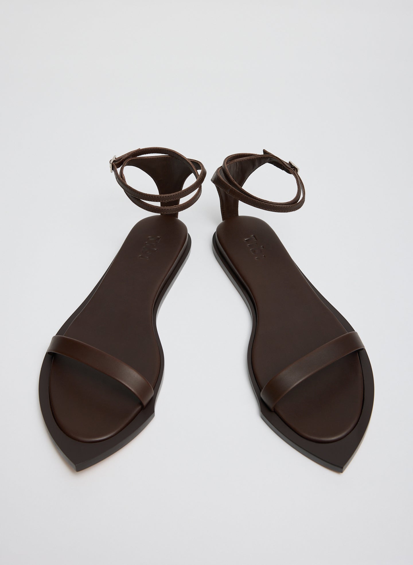Aldwyn Sandal | Tibi Dark Brown