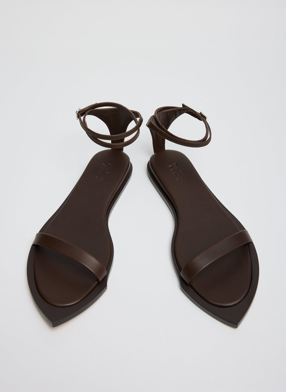Aldwyn Sandal | Tibi Dark Brown