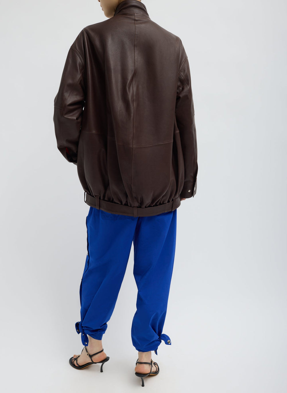 Leather Moto Bomber | Tibi Brown