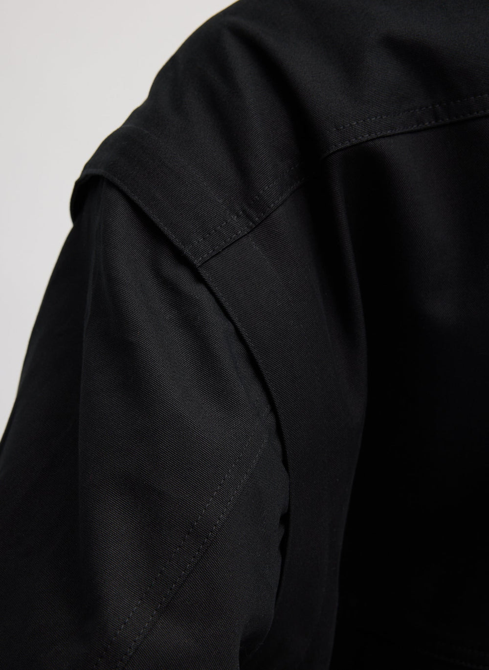 Patchwork Twill Slicker Jacket | Tibi Black