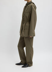Tech Suiting Anorak Blazer With Zip Off Vest | Tibi Dark Hazelnut